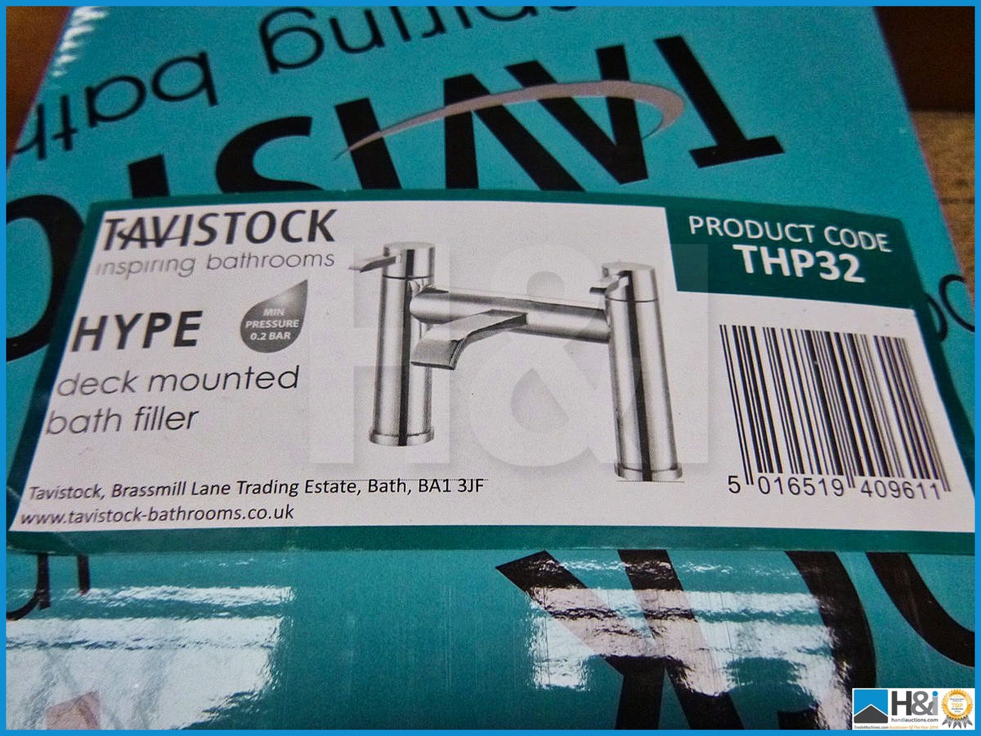 Tavistock hype chrome deck mounted bath filler model code THP32. - Image 3 of 3