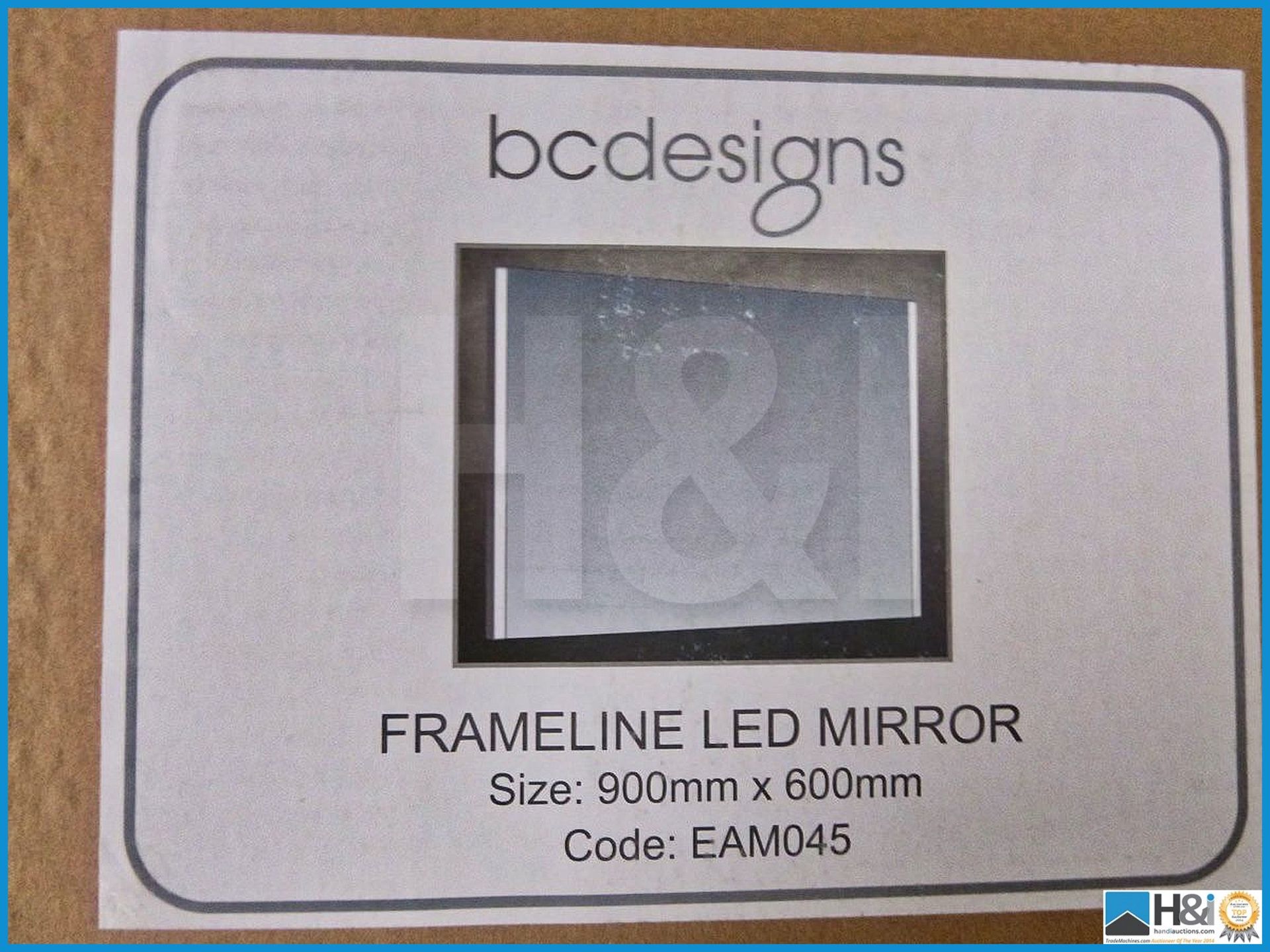 BC Designs frameless led mirror 900 X 600 mm. RRP £475. - Image 6 of 6