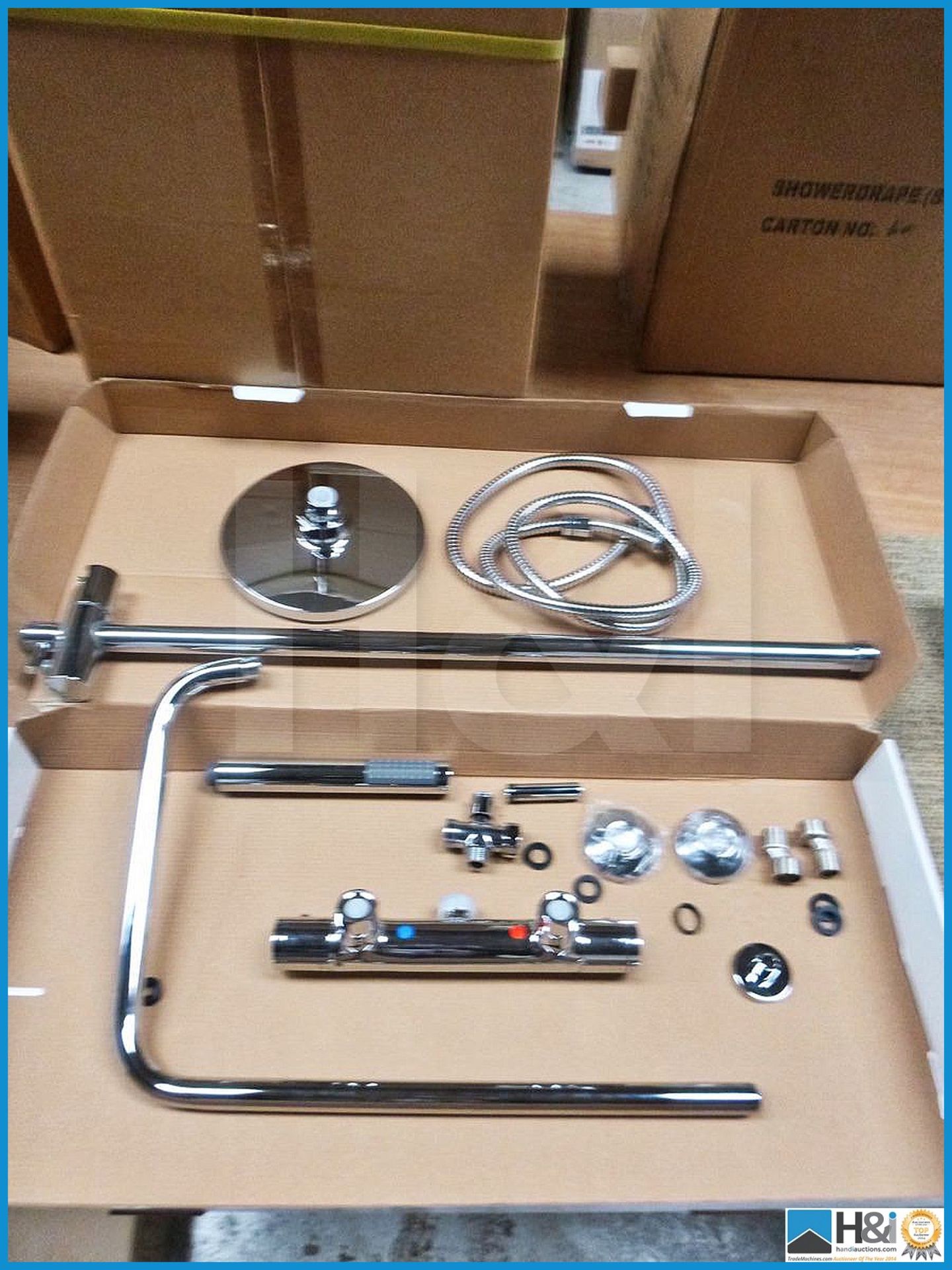 Ultra JTY375 chrome thermostatic bar valve shower kit. - Image 7 of 8