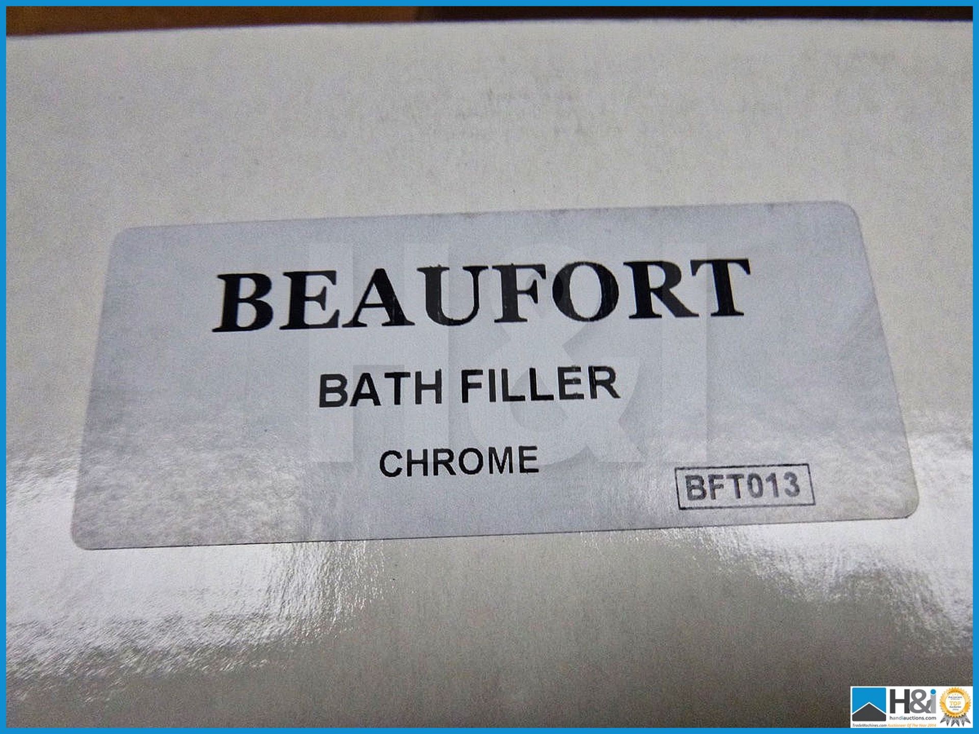 Beaumont chrome bath filler cross handles. - Image 3 of 3
