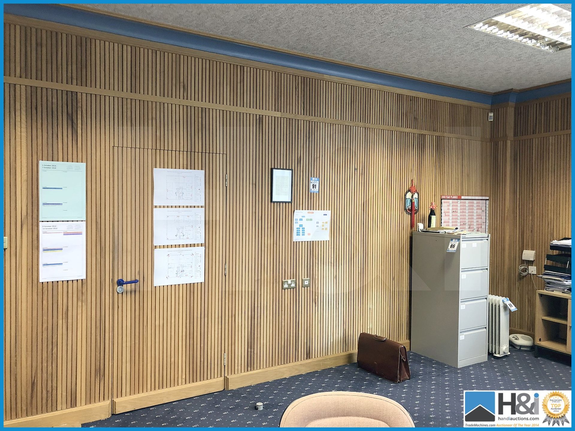 Wood panelling to Directors office (buyer to safely remove) take as much as required - Image 2 of 4