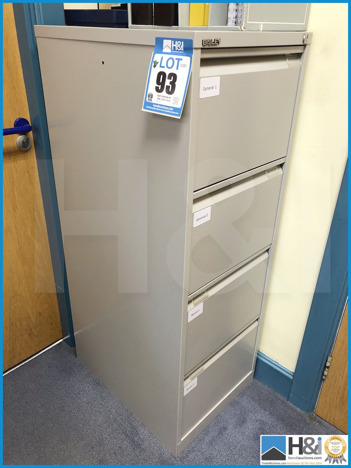 Metal filing cabinet