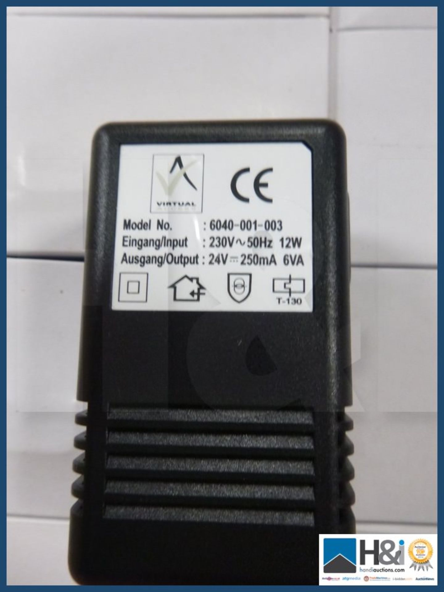 24v DC 250ma plug in PSU 2m lead with 1.2 mm center negative earth euro plug . - Image 2 of 3