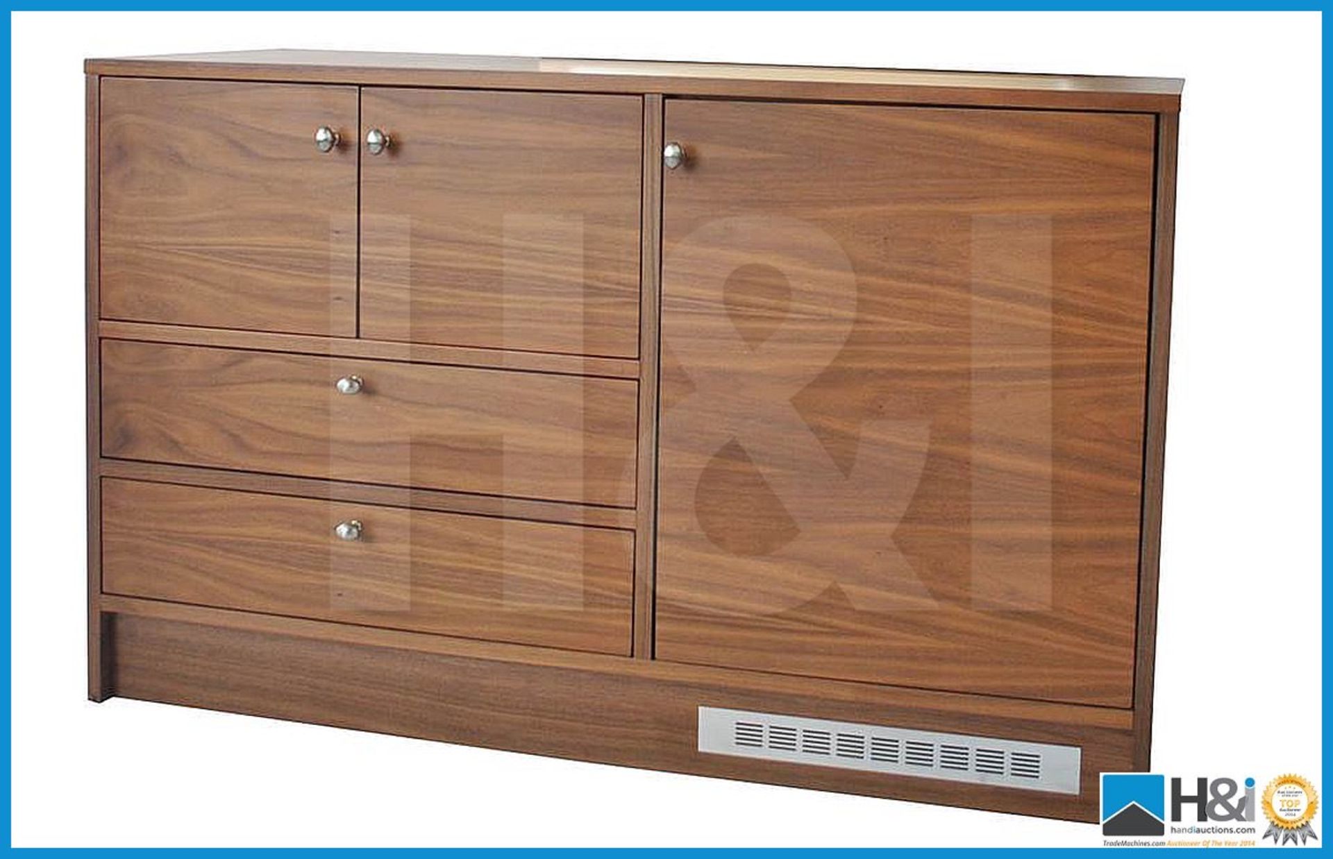 Stunning black walnut bedroom furniture set comprising: 2-door wardrobe - H 193cm x W 110cm - Image 4 of 10