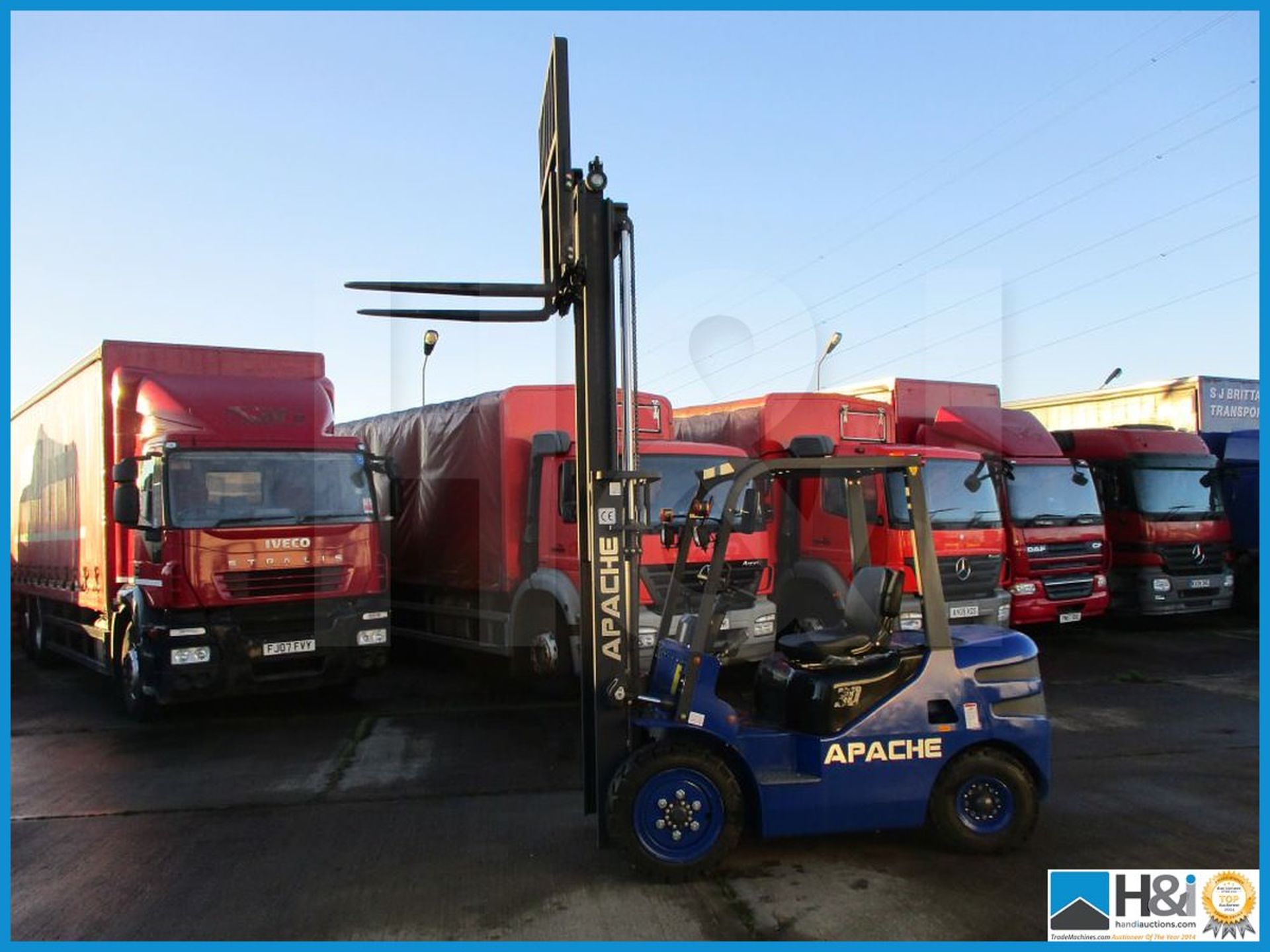 2018 Apache HH30Z-NI-D 3 Ton diesel forklift truck, 2 stage mast, automatic, side-shift - Image 13 of 19