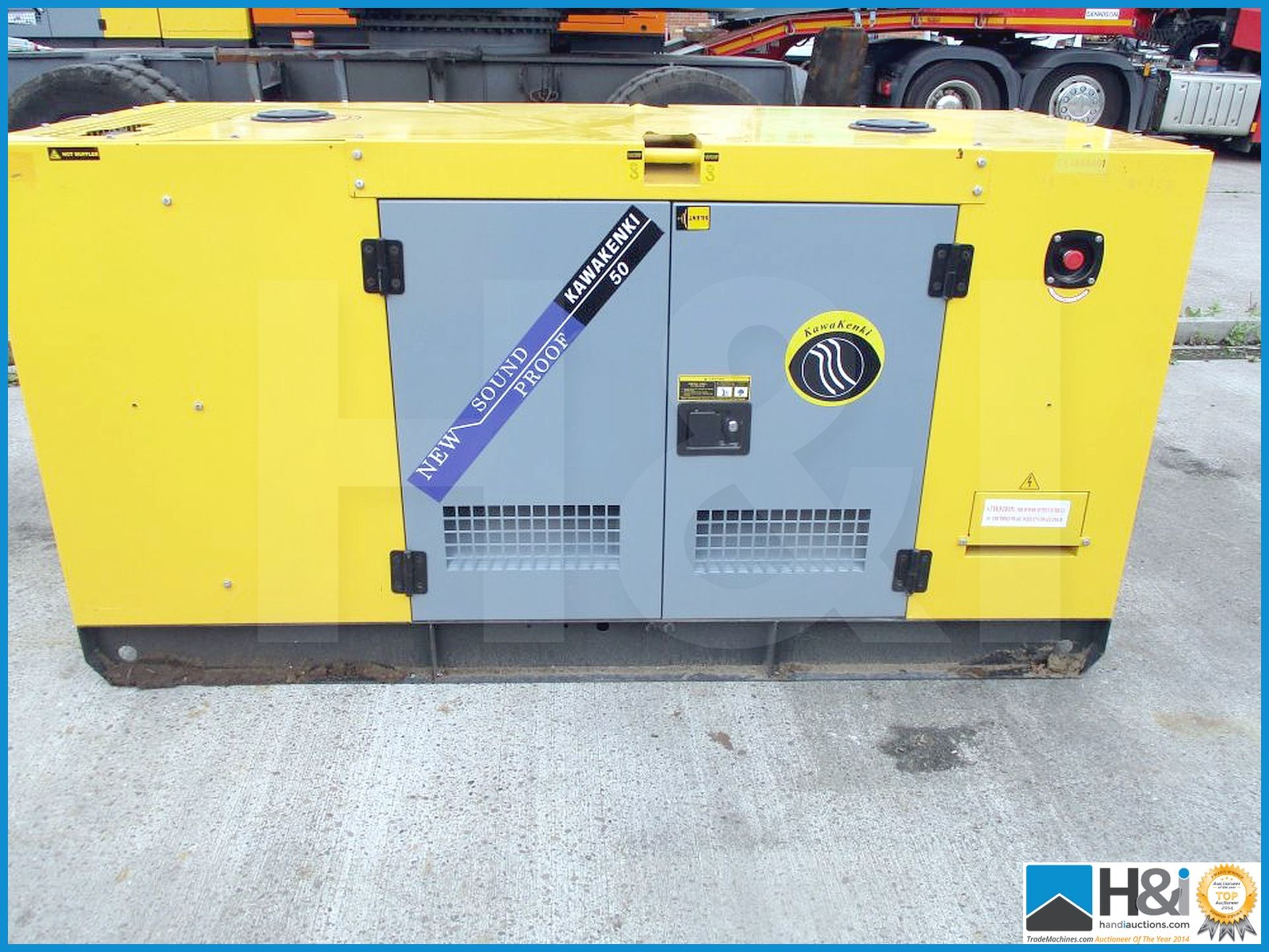 Brand new, unused Kawakenki KK-50KvA diesel generator. No oil or water and ready for transportation. - Image 4 of 4