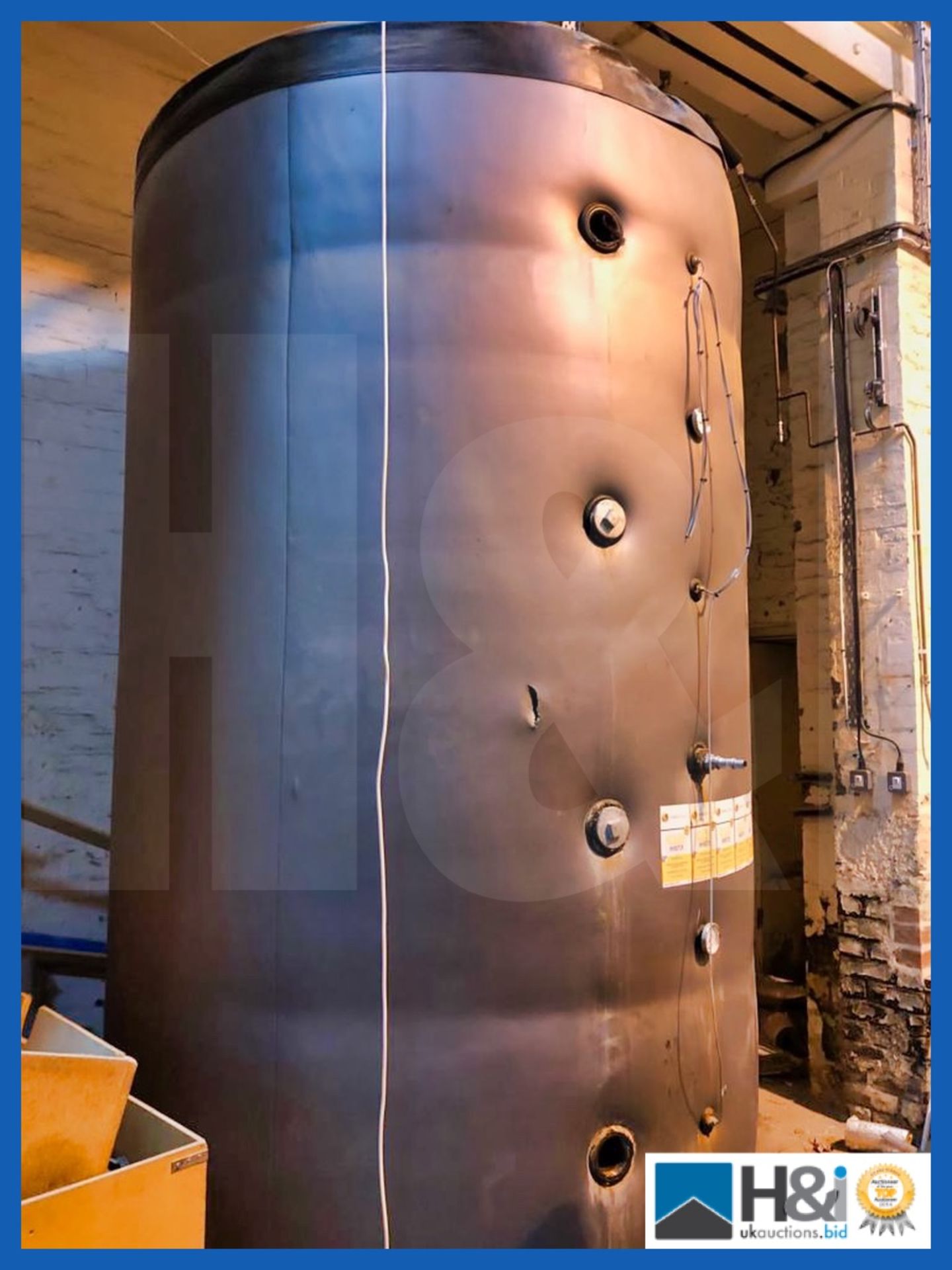 2018 year Cordivari Buffer tank for the storage of hot water for heating supply. Believed to be 8000 - Image 6 of 10
