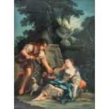 François Boucher (17031770) d'après Le Panier mystérieux huile sur toile 1185x89 cm