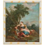 François Boucher (17031770) dans le goût de Scène galante huile sur toile 96x83 cm