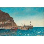 Roland Oudot (18971981) "Marina Grande à Capri" 1968 huile sur toile signée et titrée au verso 54x81