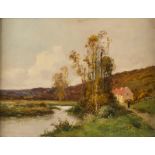 Emile Godchaux (18601938) Paysage de campagne huile sur toile signée 49x65 cm