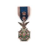 Mexique Ordre de NotreDame de la Guadalupe croix d'officier en vermeil et émail 1er type (Al