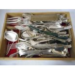 A quantity of Mappin and Webb silver plated flatware - Onslow pattern and a small selection of other