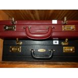 A Shilton black briefcase and one other