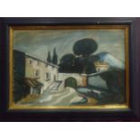 CHABAUD Auguste (1882-1955), Bastide aux pins, Huile sur panneau, Signée en bas à [...]