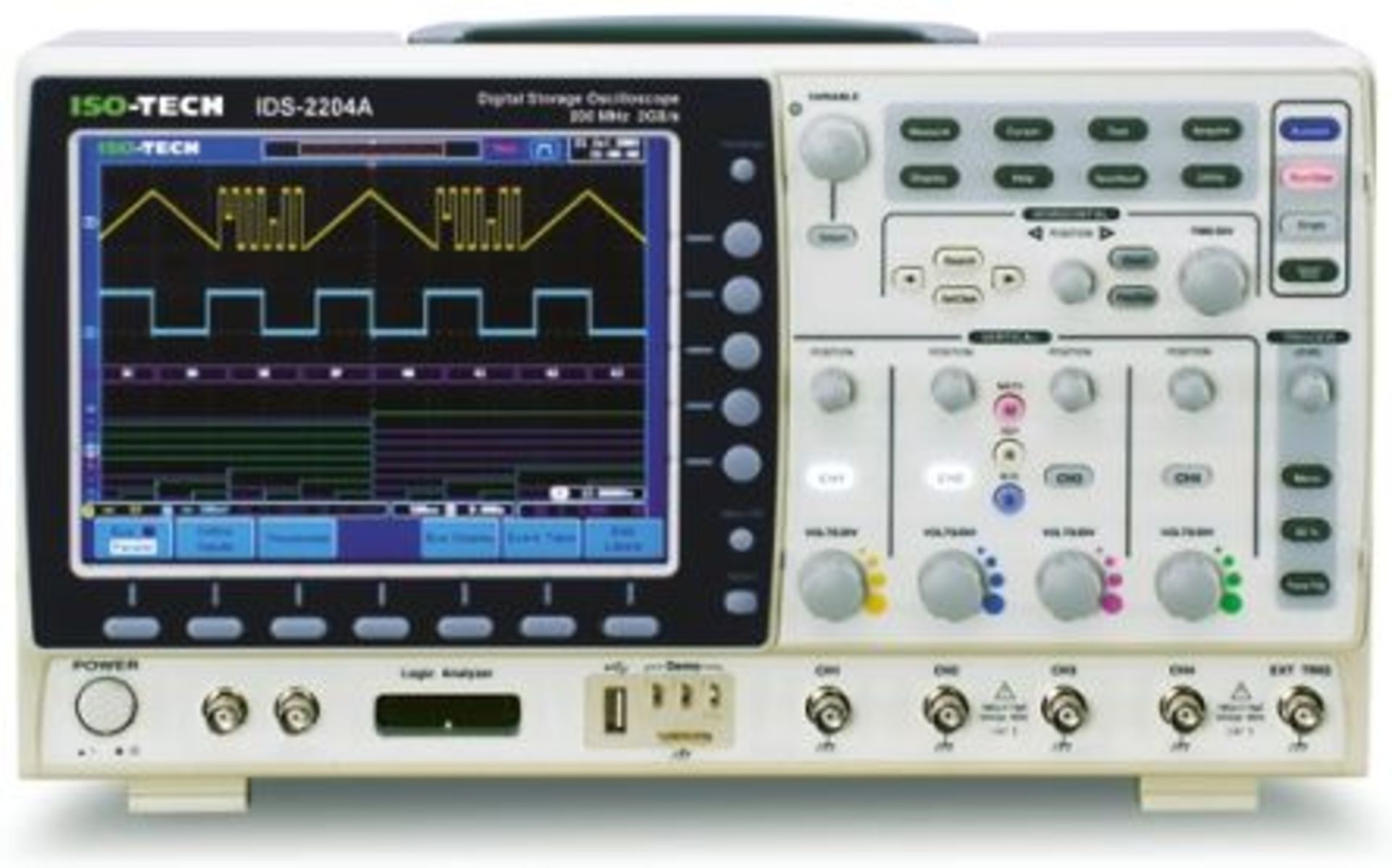 ISO-TECH IDS-2302A Digital Oscilloscope, Digital Storage, 4 Channels, 300MHz
