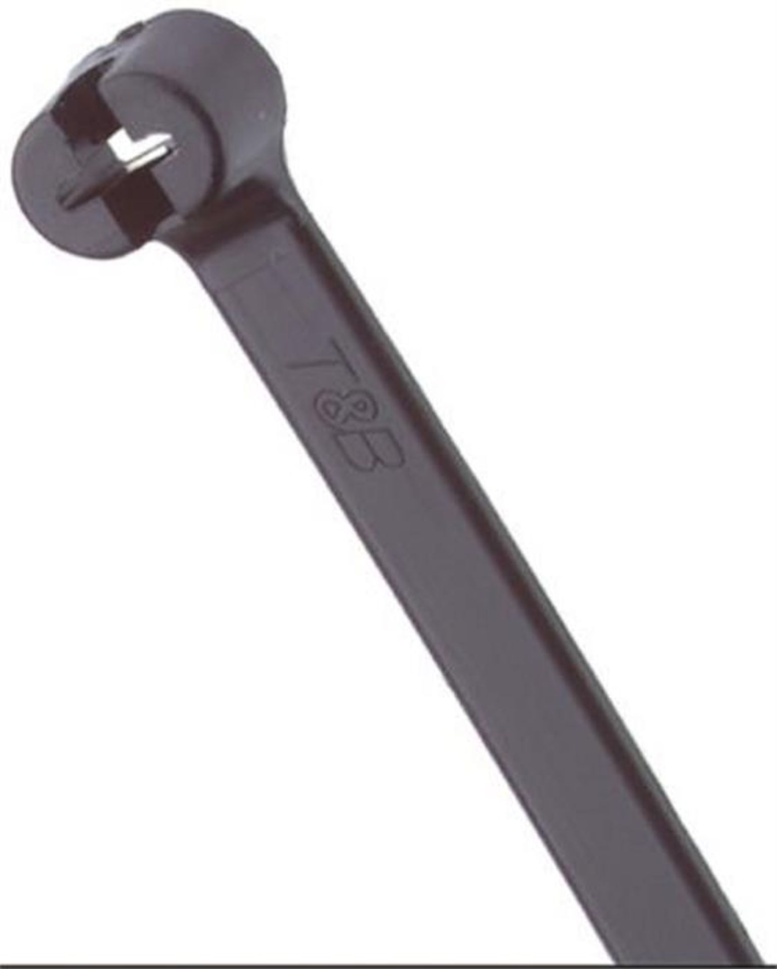 5000 x Thomas & Betts Black Nylon Weather Resistant Cable Tie, 368.3mm x 3.56 mm, Ty-Rap Series