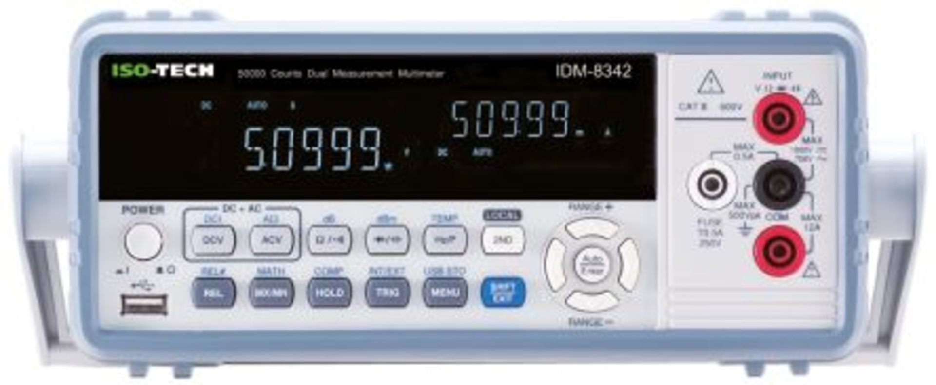 ISO-TECH IDM-8342 Bench Digital Multimeter, 10A ac 750V ac 10A dc 1000V dc