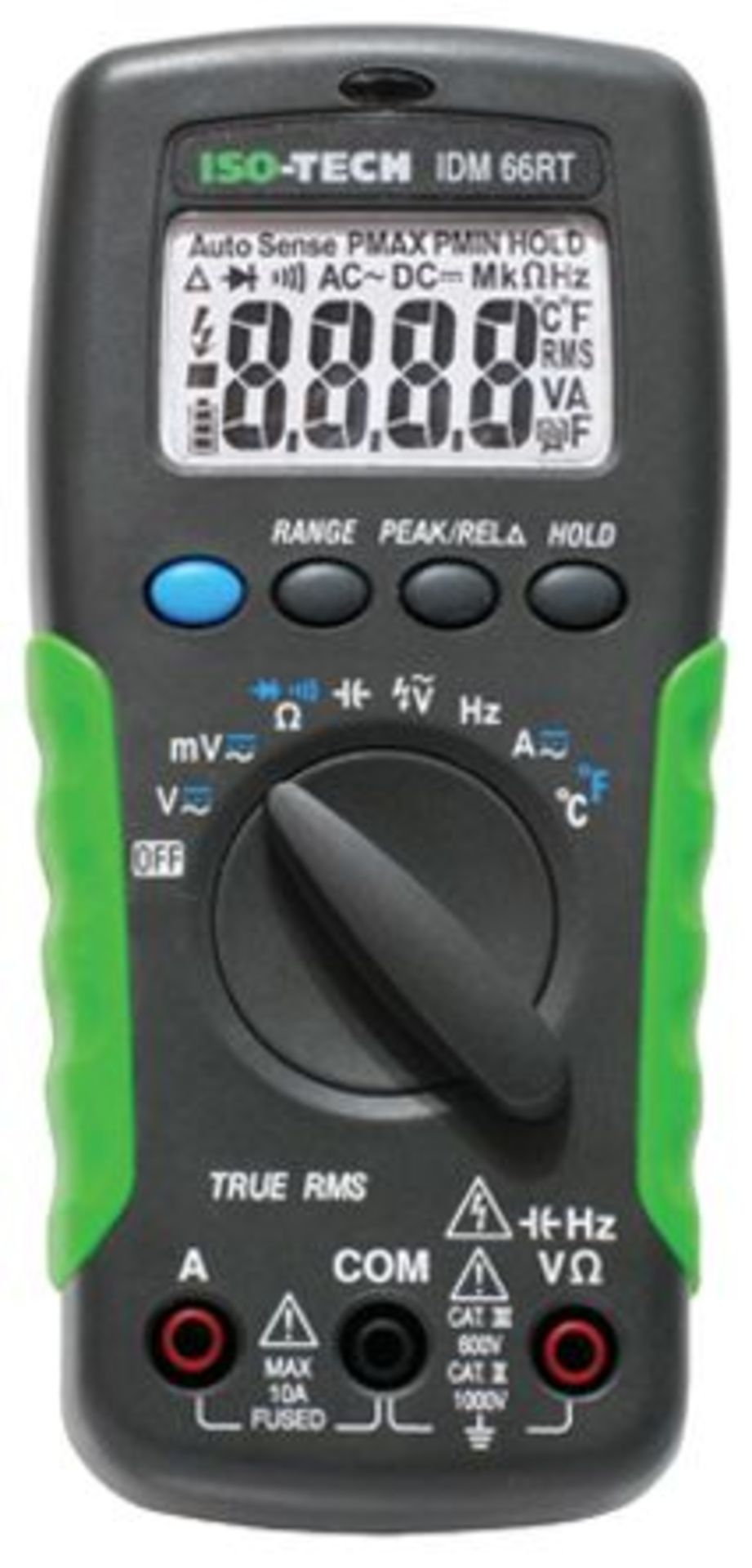 ISO-TECH IDM66RT Handheld Digital Multimeter, 10A ac 1000V ac 10A dc 1000V dc