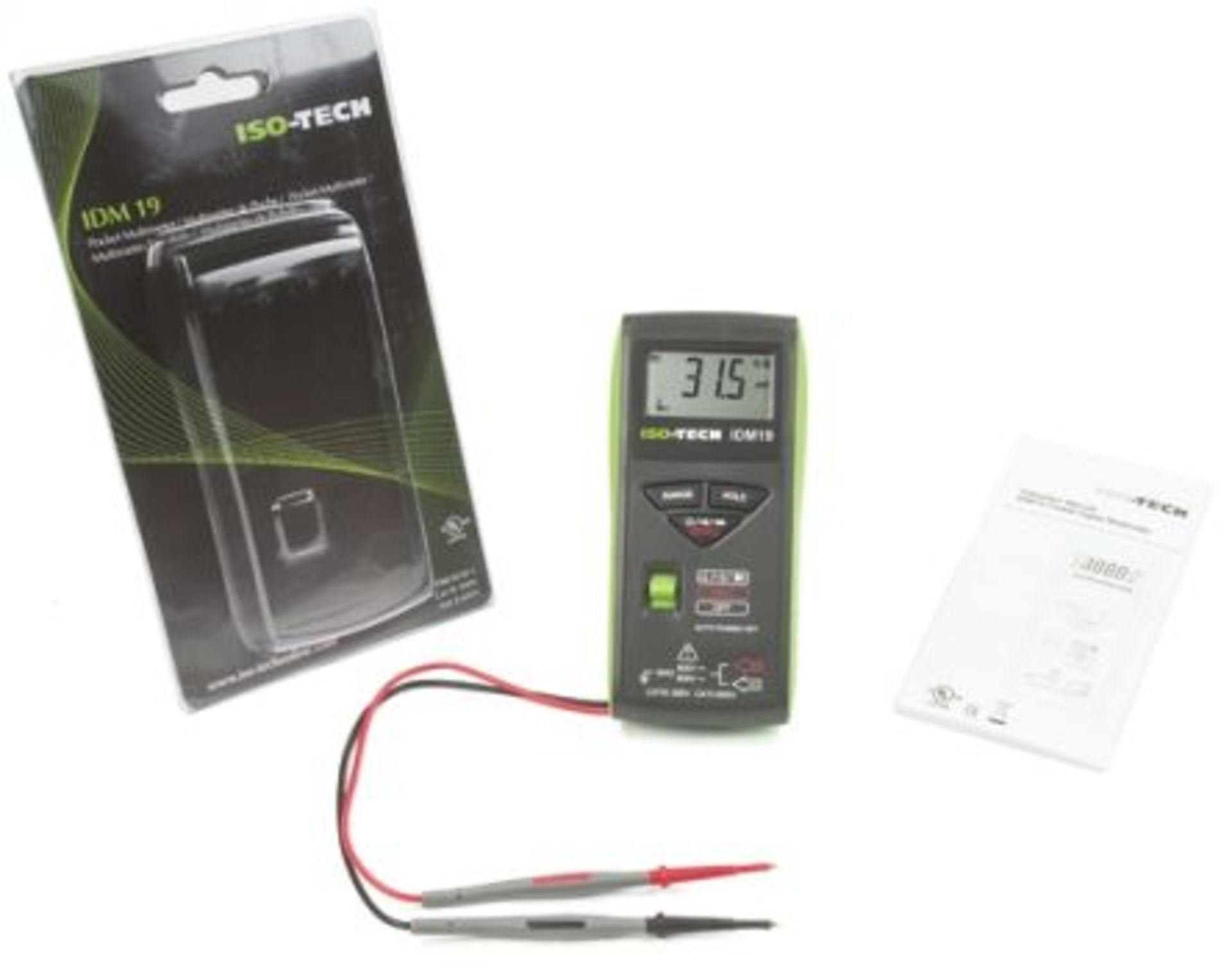 ISO-TECH IDM19 Pocket Handheld Digital Multimeter 600V ac 600V dc - Image 2 of 2