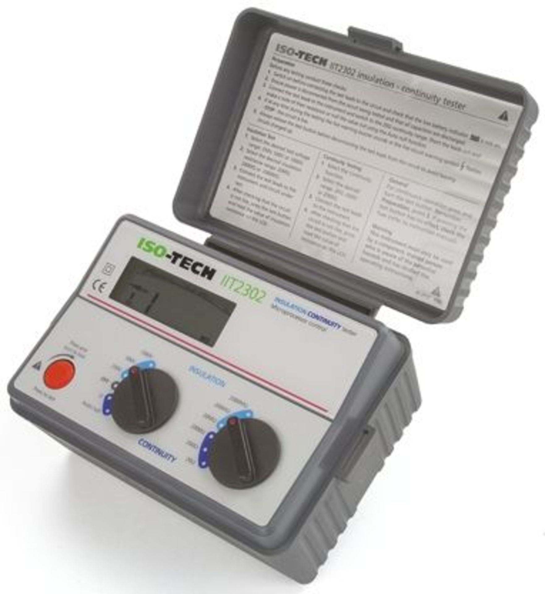 ISO-TECH IIT2302 Digital Insulation / Continuity Tester 200MΩ CAT III 300V