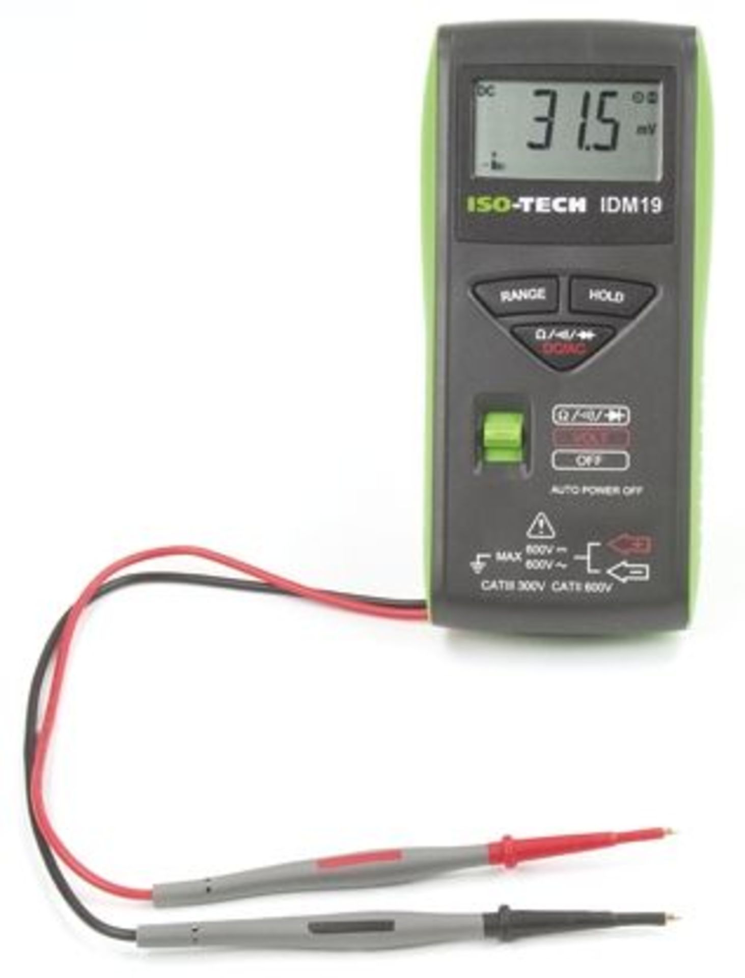 ISO-TECH IDM19 Pocket Handheld Digital Multimeter 600V ac 600V dc