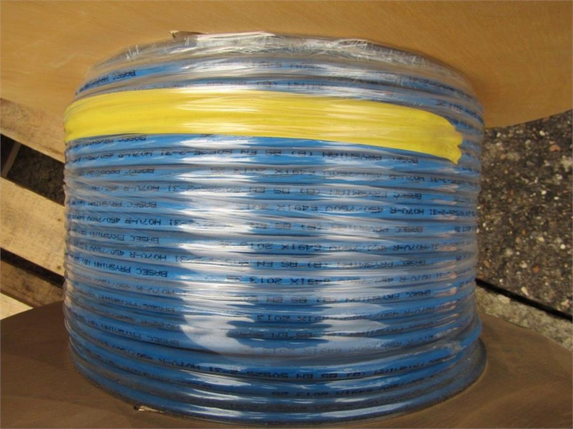 100m Blue PVC Prysmian 6491X H07V-R Conduit Cable, 25 mm² CSA 750v 1005 4945711