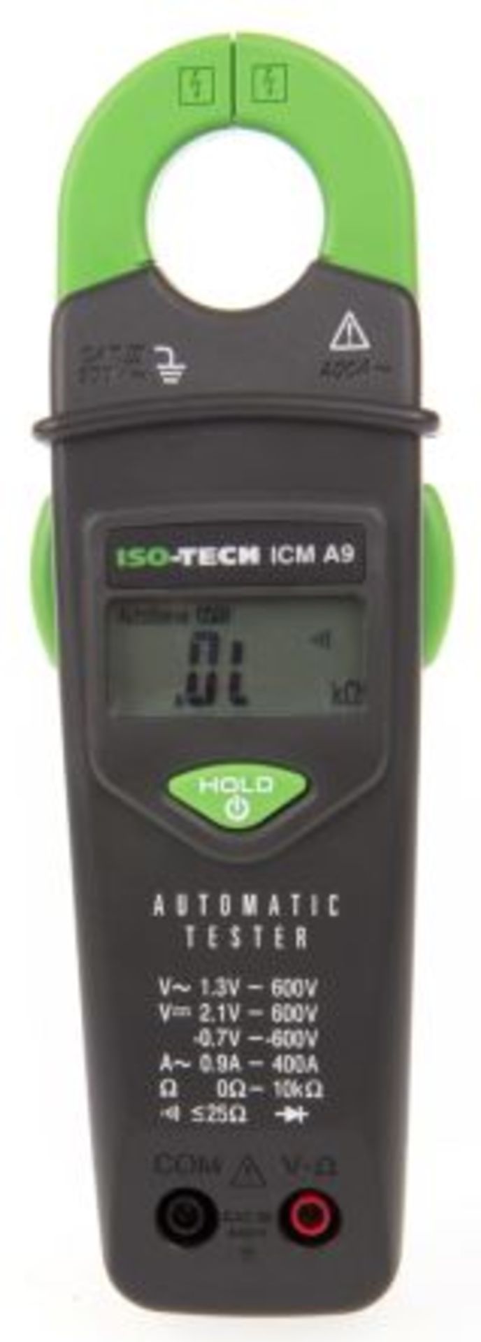 ISO-TECH ICMA9 Clamp Meter, Max Current 600A ac CAT II 1000 V, CAT III 600 V - Image 2 of 3