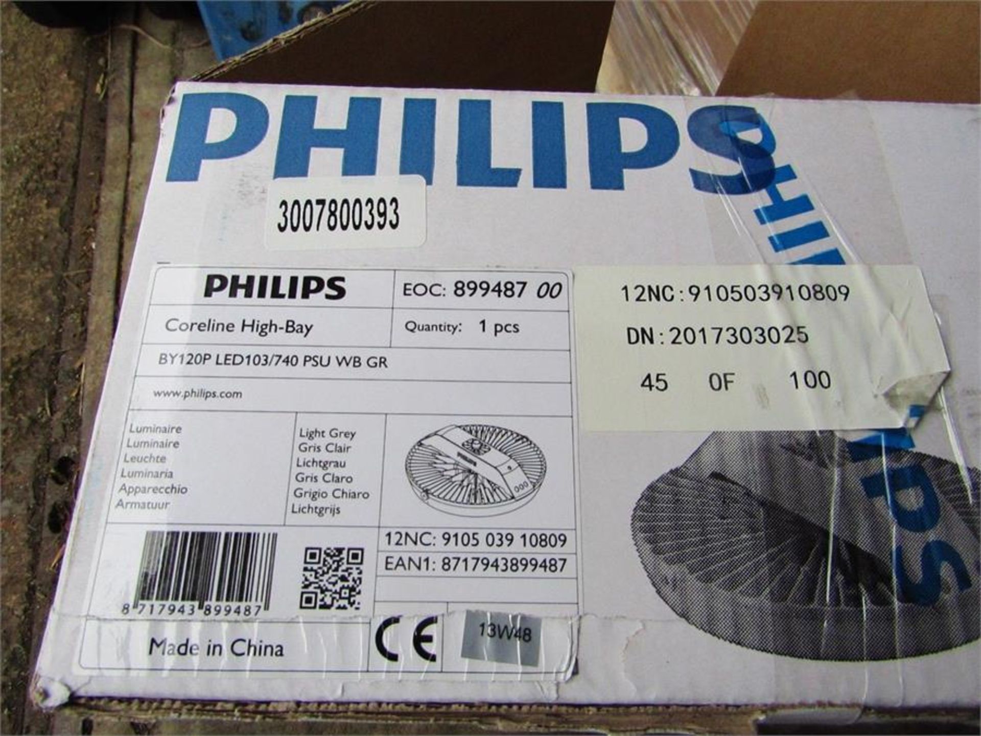 Philips CoreLine LED High Bay Light 108W - Warehouse Light 10000lm H9 7800393 - Image 2 of 2