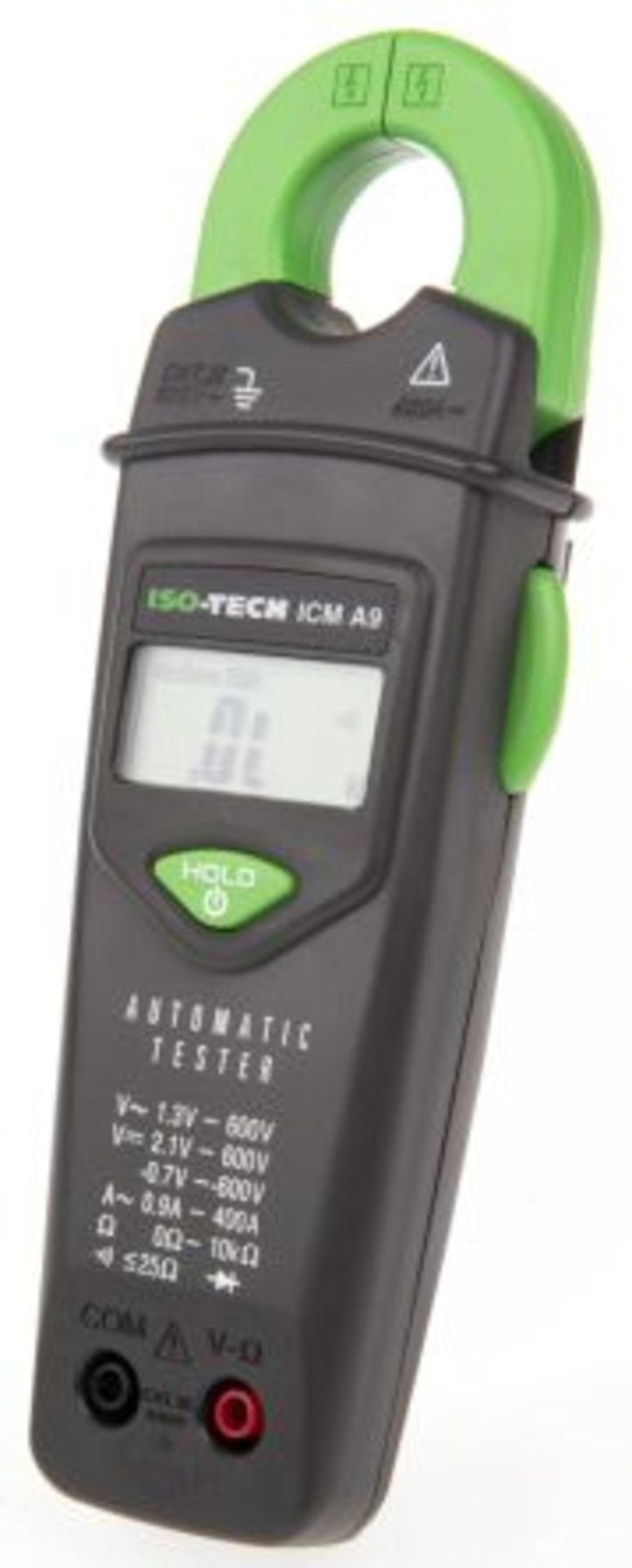 ISO-TECH ICMA9 Clamp Meter, Max Current 600A ac CAT II 1000 V, CAT III 600 V