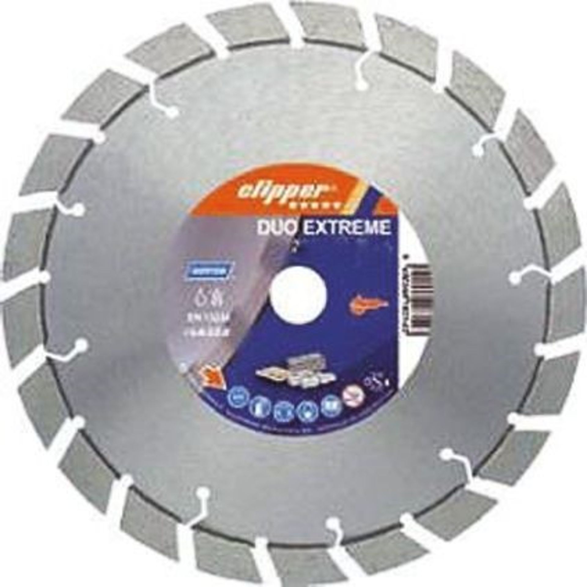 40 x Norton Duo Extreme Classic Cutting Disc Diamond, 80m/s, 115mm