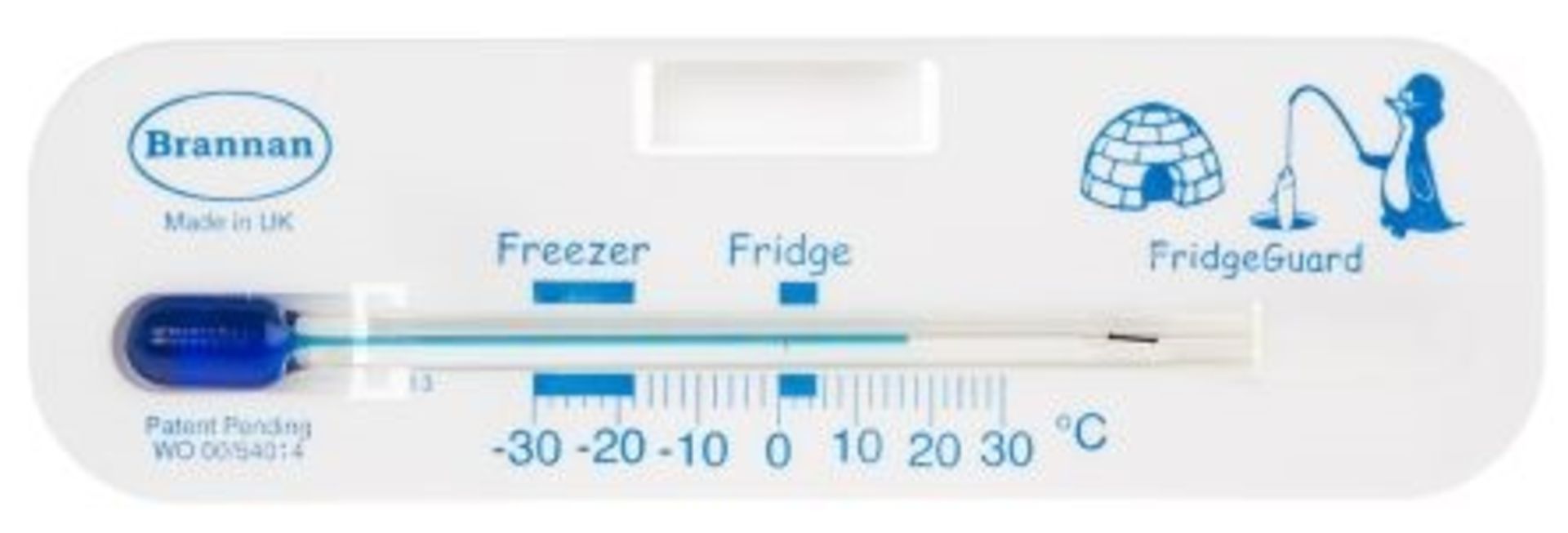 15 x Brannan 22/482/2, Fridge & Freezer Mount Liquid in Glass Thermometer, Kitchen