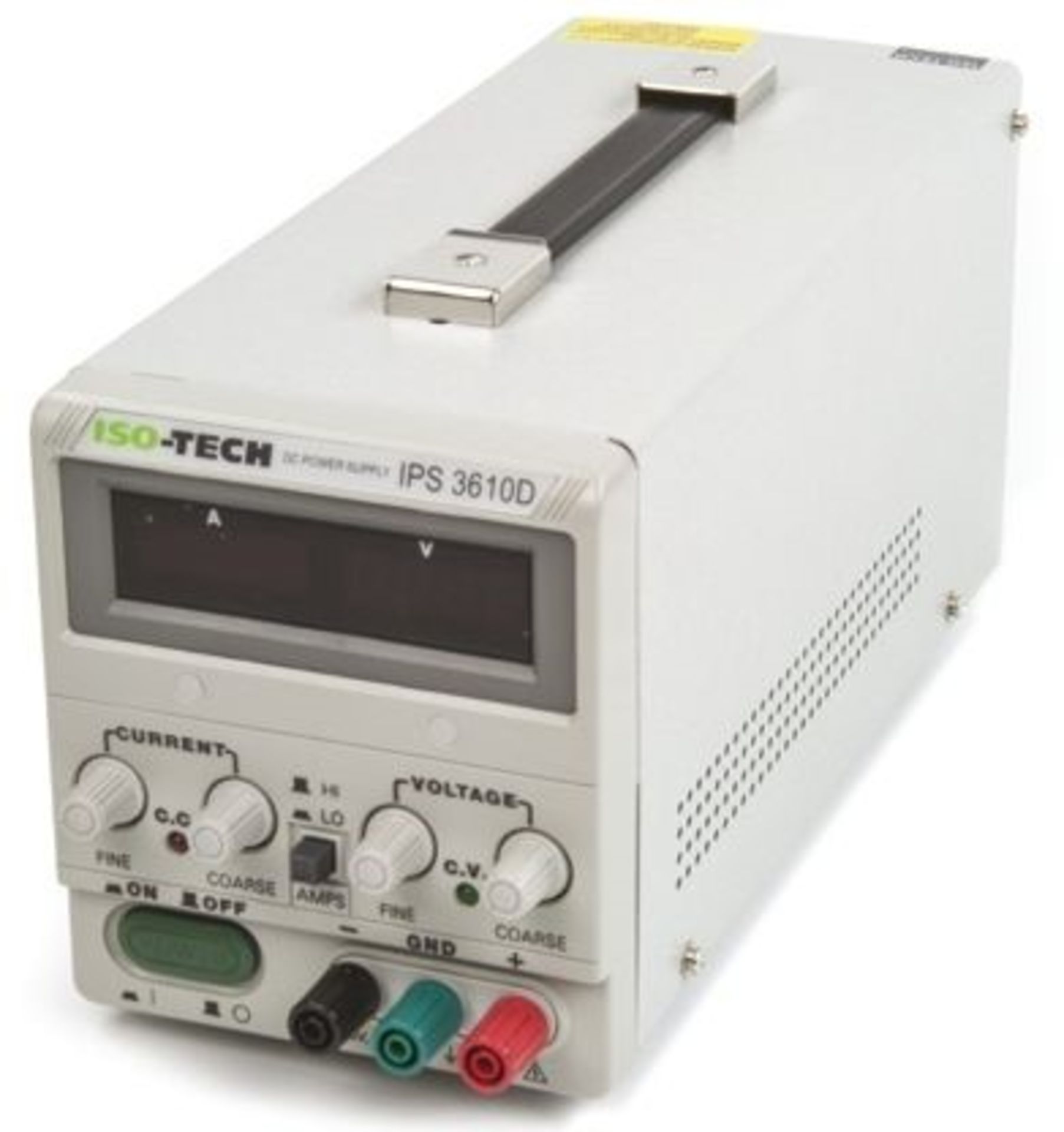 ISO-TECH IPS-3610D Digital Bench Power Supply, 1 Output 0-36V 0-10A 500W - Bild 2 aus 3