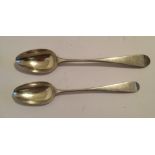 John Argo - Banff Scottish Provincial Silver Mash Spoon ( 6") and Teaspoon (5 1/4")