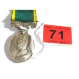 For Efficient Service Medal to the Royal Signals.