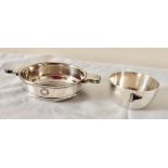 Vintage Union Castle Line shipping silver plated quaich + other shipping item (Jewish Interest).