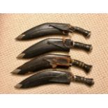 Lot of 3 Vintage Kukri's