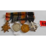 World War One Trio and Greek medal to a Major B.E.POTTER.