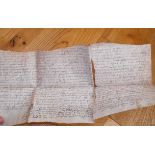 Lot of 4 Scottish 1600s Vellum Documents relating to Land Charters at Trowes-Lesmahagow.