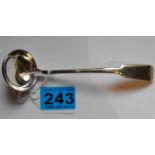Antique Georgian Silver Toddy Ladle marked CCC - 6 1/4" long with clean bowl.