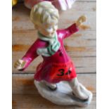 Vintage Royal Worcester January Figure.