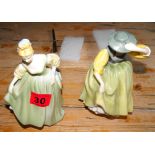Pair of Royal Doulton Figures of Fair Lady and Buttercup.