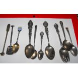 Lot of Various Silver Spoons.