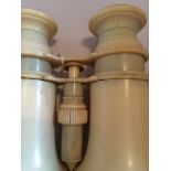 Antique Pair of J Molteni - Paris - Ivory Case Binoculars.