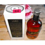 Bottle of Isle of Jura 10 year old Malt Whisky.