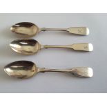 Lot of 2 Glasgow Silver Teaspoons and George Sangster Aberdeen Teaspoon.