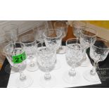 Lot of Various Wine Glasses.