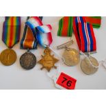 WW1 Trio of Medals and WW2 Pair to a Rev A H Forbes.