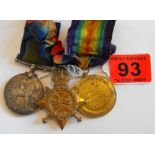 WW1 Trio of Medals to the 18-London Regiment.