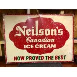 Neilson's Canadian ice Cream Metal Sign - 86cm x 61cm.